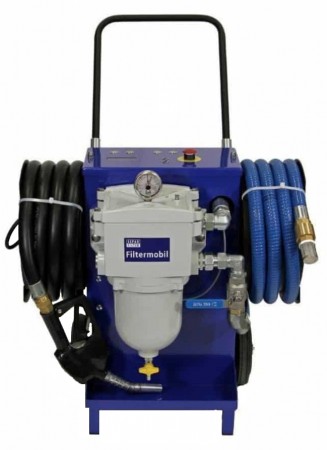 Mobil filtertralle med vannutskiller for diesel.