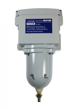 Separ SWK-18 m/metallhus og vannalarmkontakter.